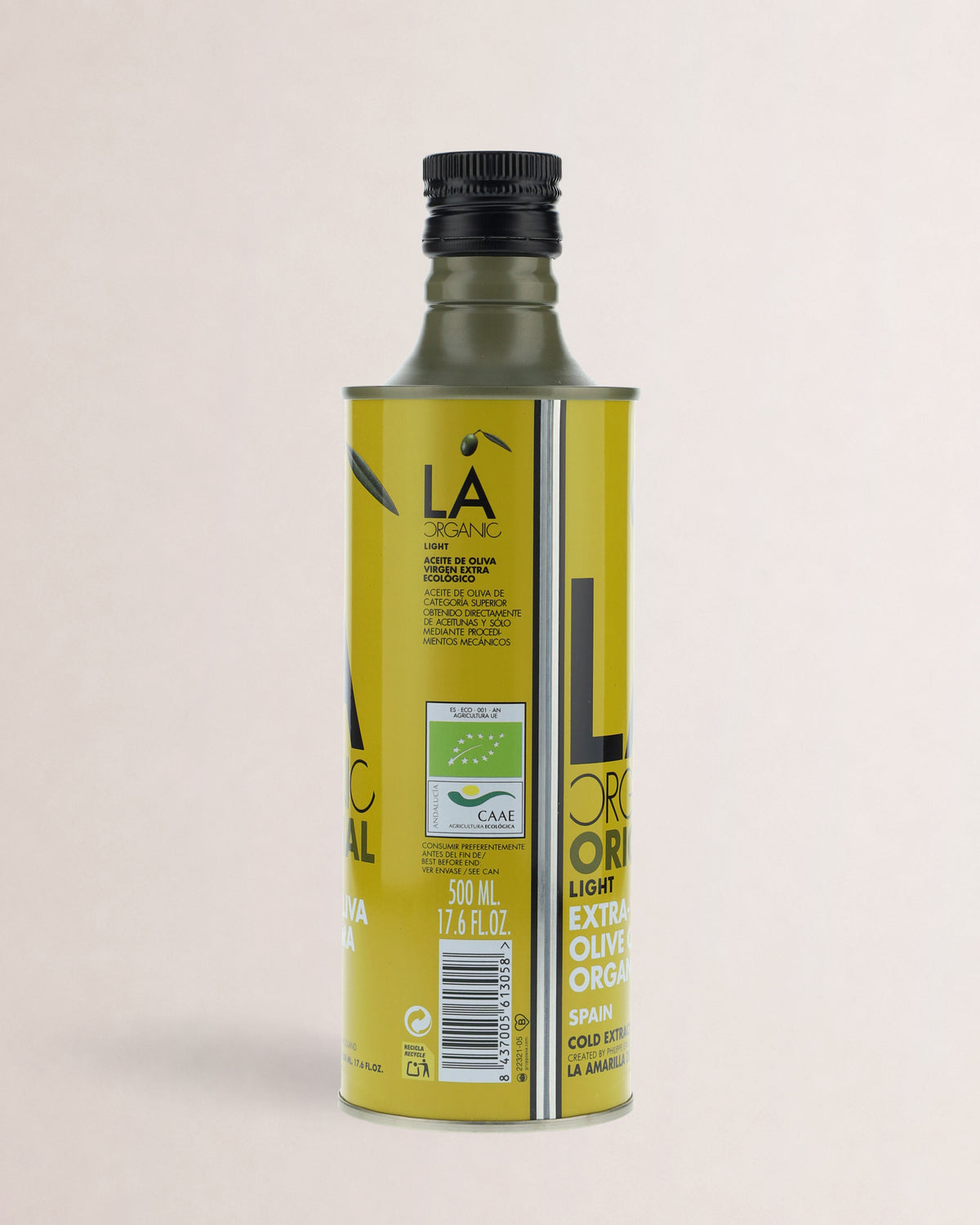 etiqueta aceite la organic light