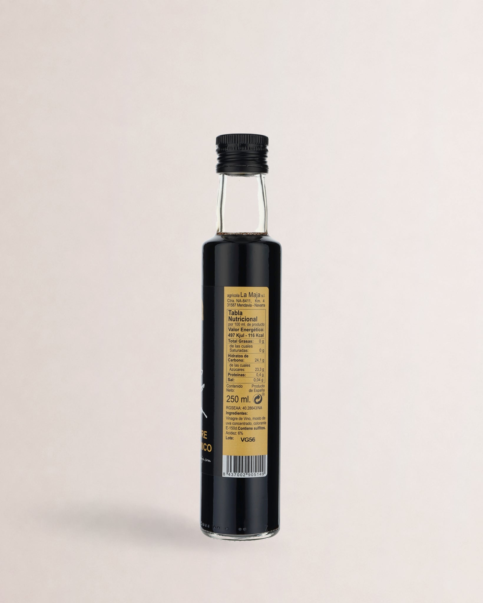 etiqueta vinagre balsamico alfar 250ml