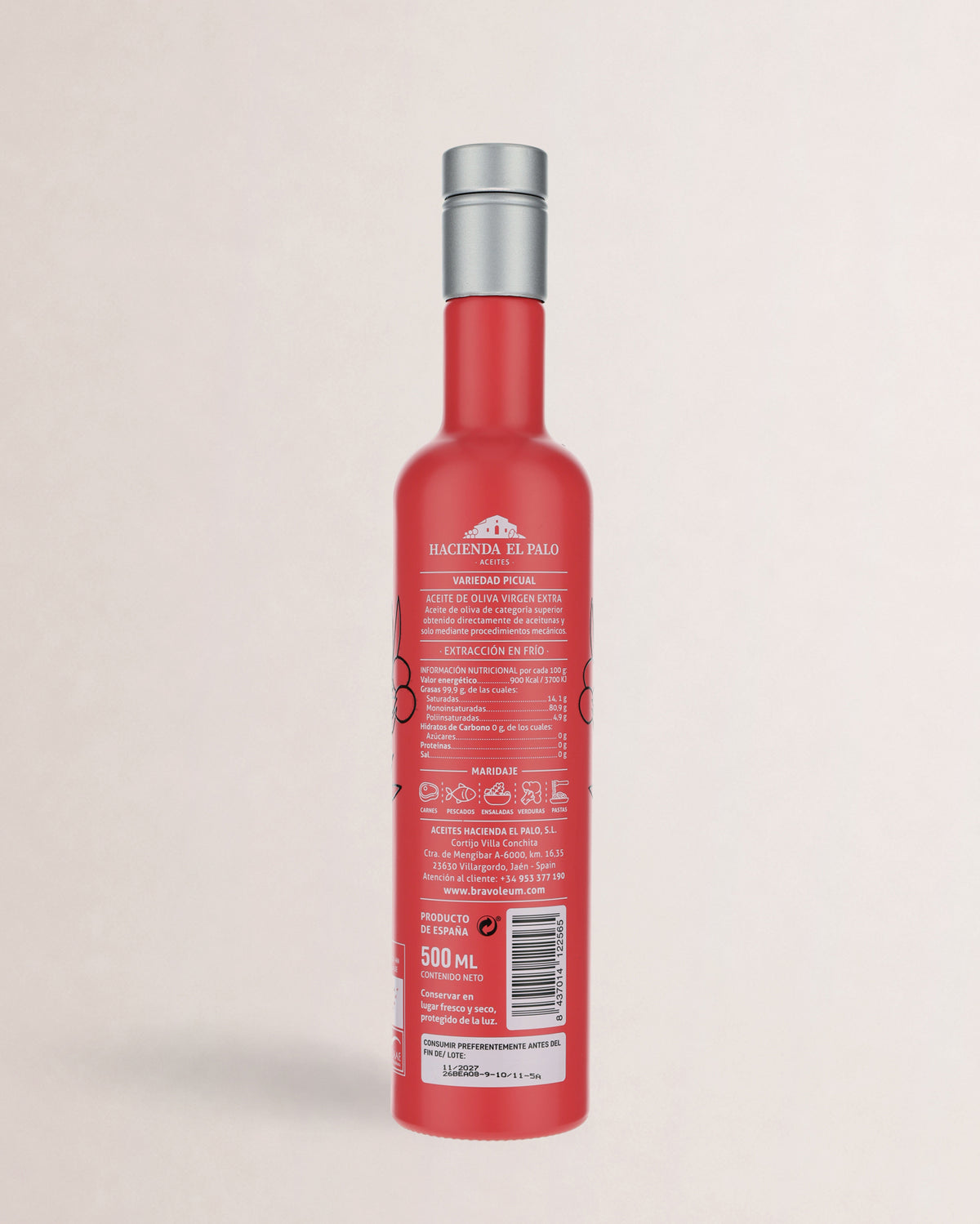 etiqueta bravoleum picual ecologico