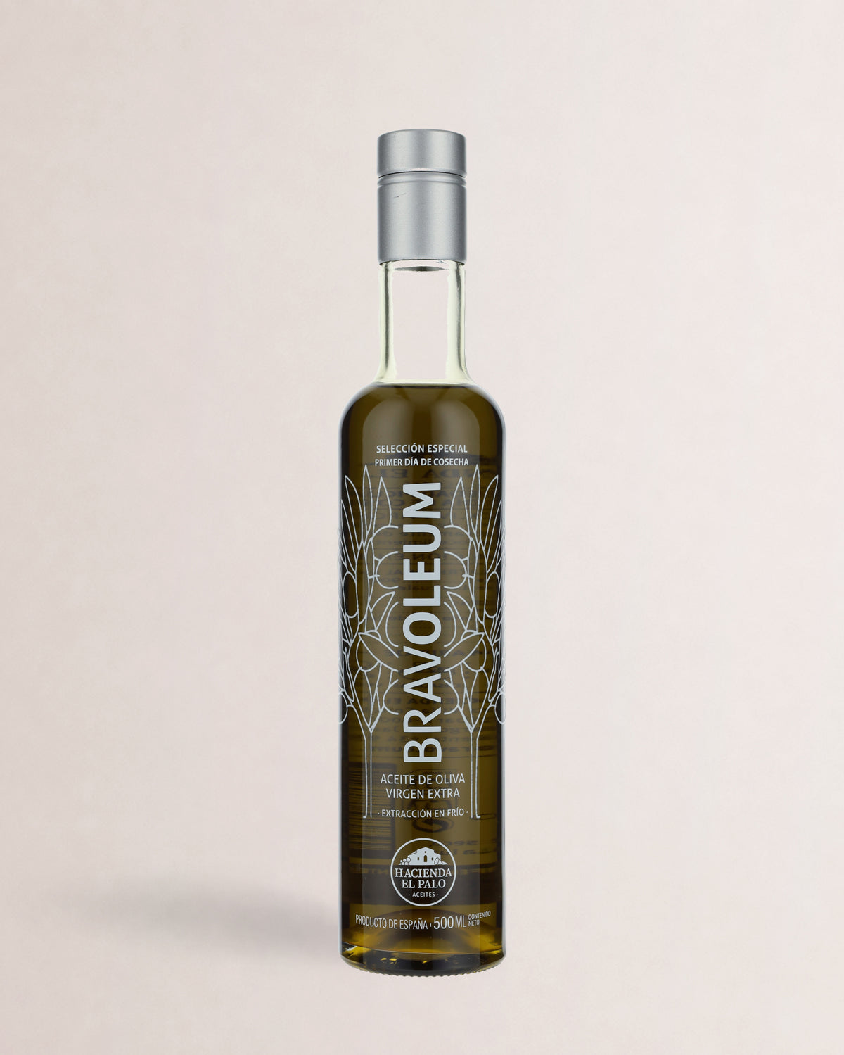 botella aceite bravoleum picual primer dia de cosecha