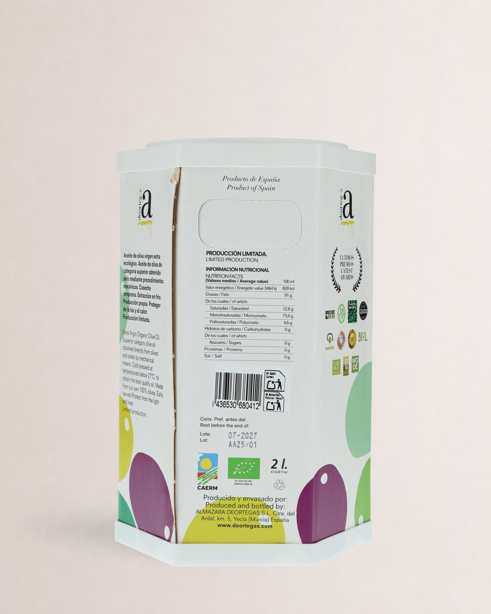 Deortegas Arbequina Bag in Box 2L