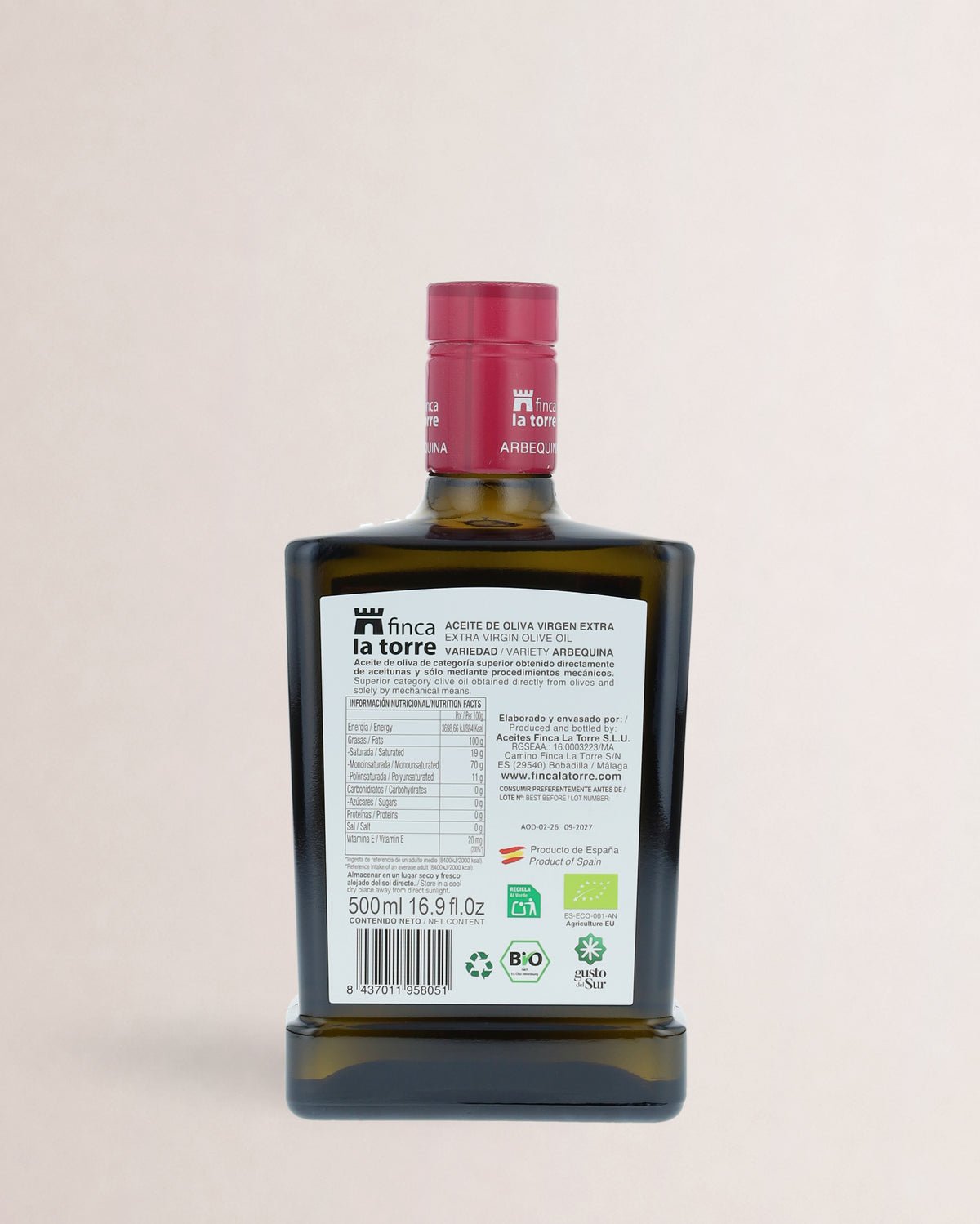 Finca la Torre Arbequina 500 ml