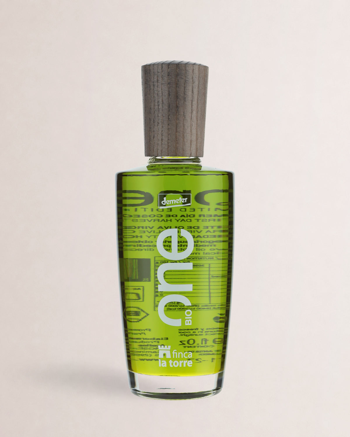 aceite finca la torre one hojiblanca botella transparente