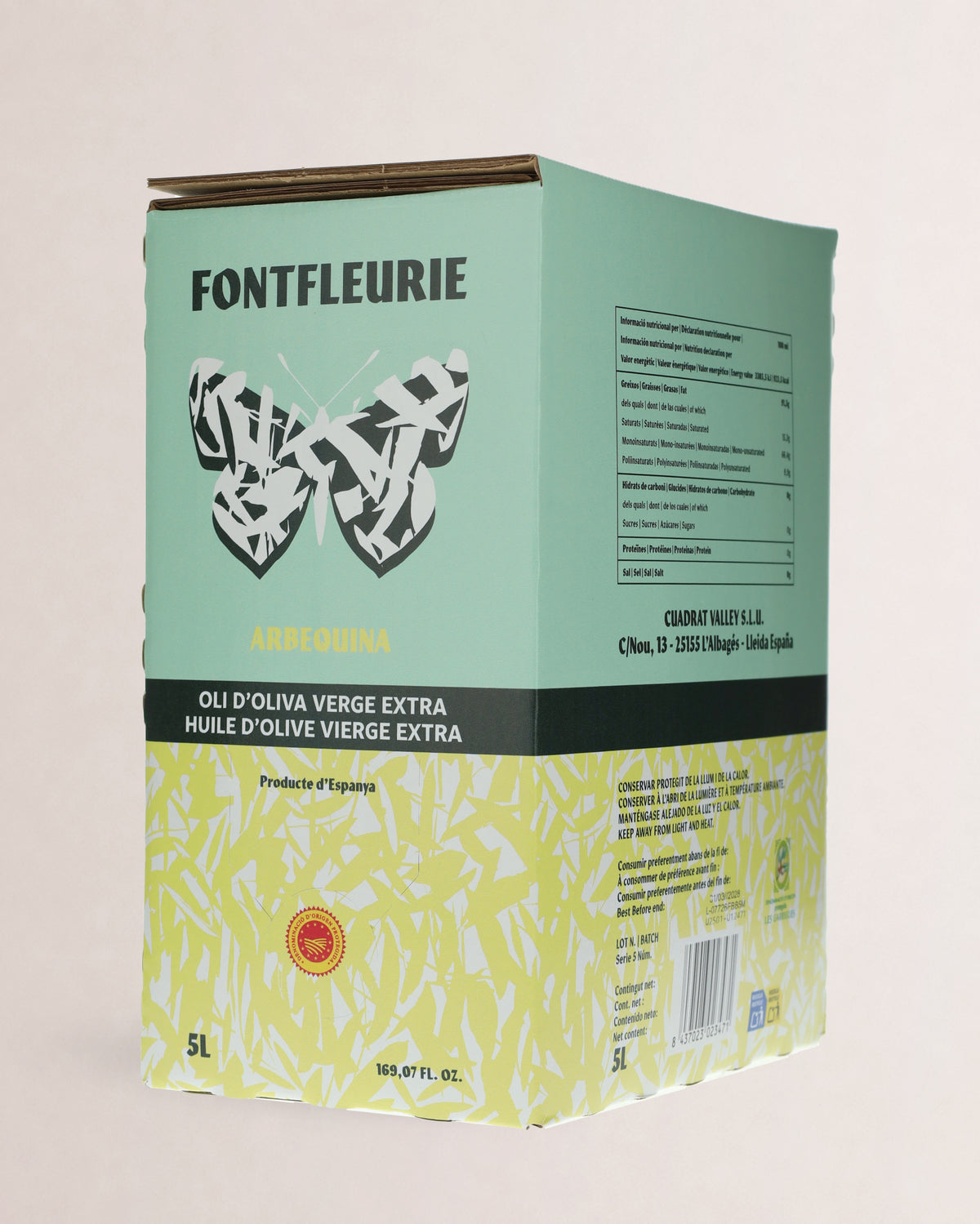 aceite fontfleurie en caja 5 litros