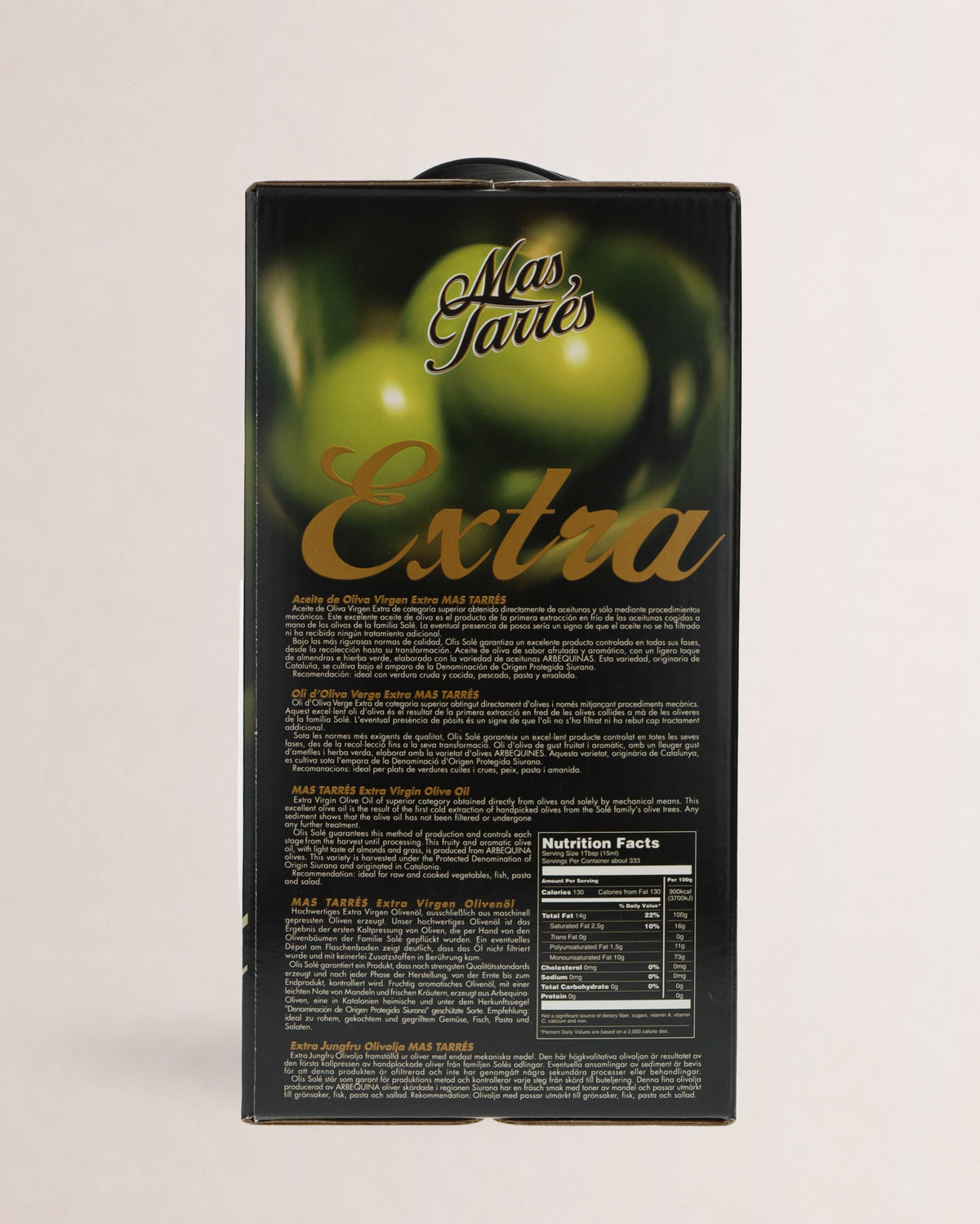 informacin aceite mas tarres arbequina