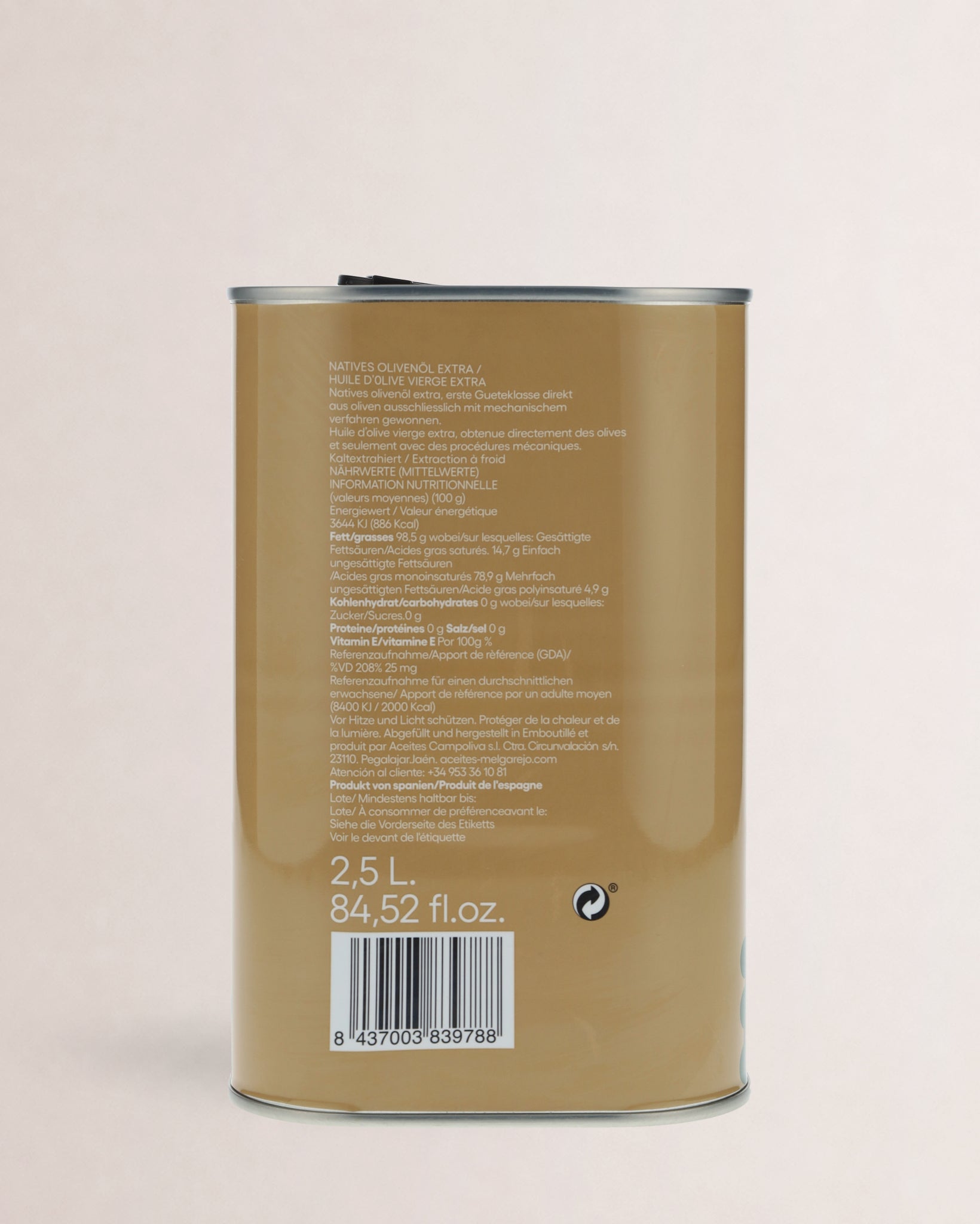 etiqueta lata aceite melgarejo
