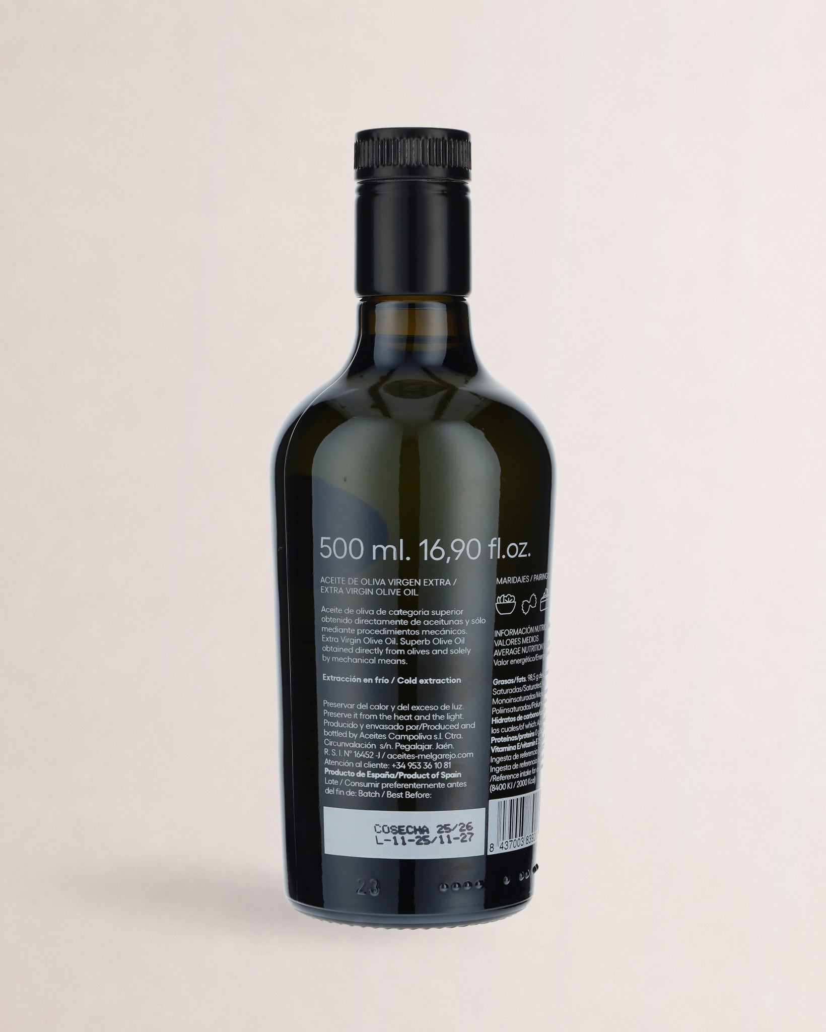 etiqueta melgarejo premium arbequina