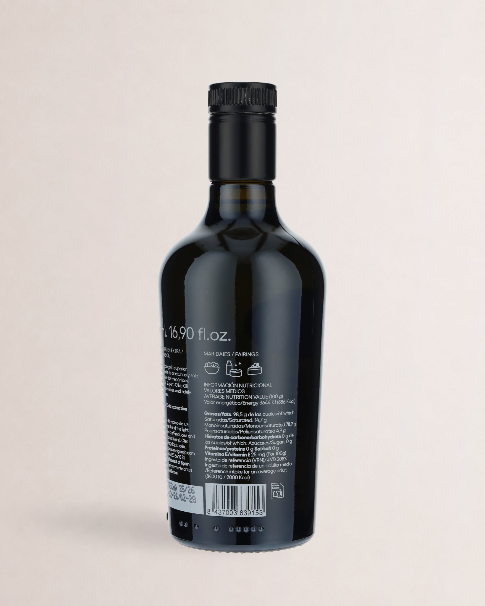 etiqueta melgarejo premium picual