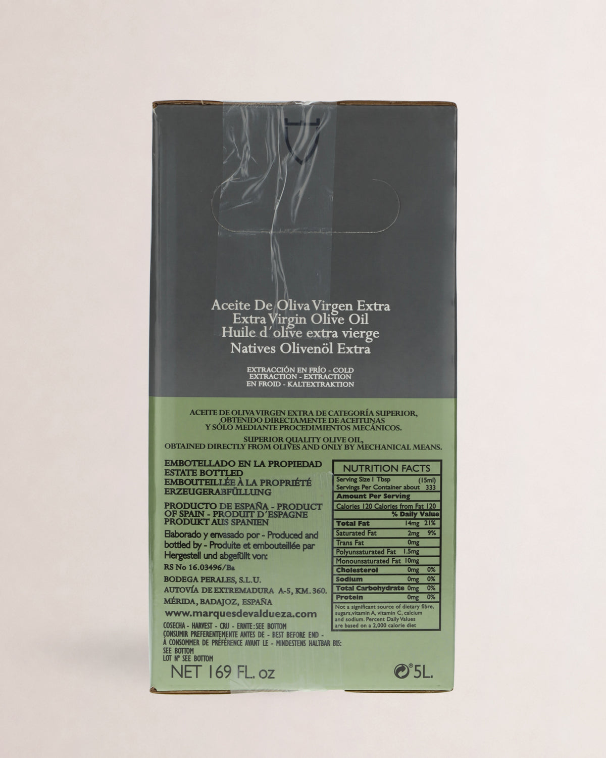 informacion nutricional aceite merula