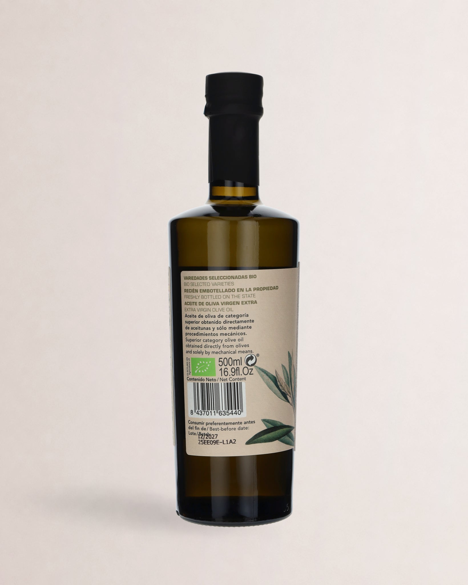 etiqueta aceite tradicion ecologico
