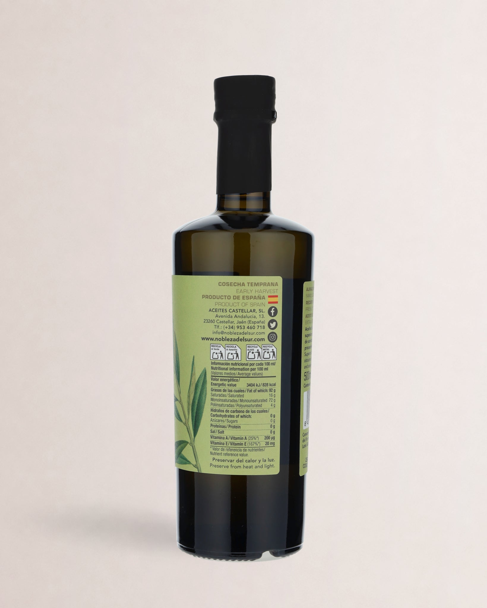 etiqueta aceite tradicion picual