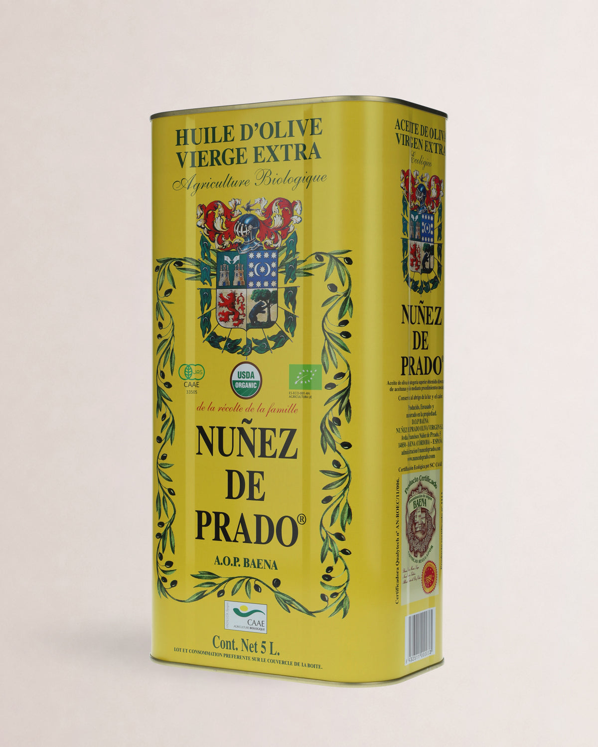 lata aceite nuñez de prado 5 litros
