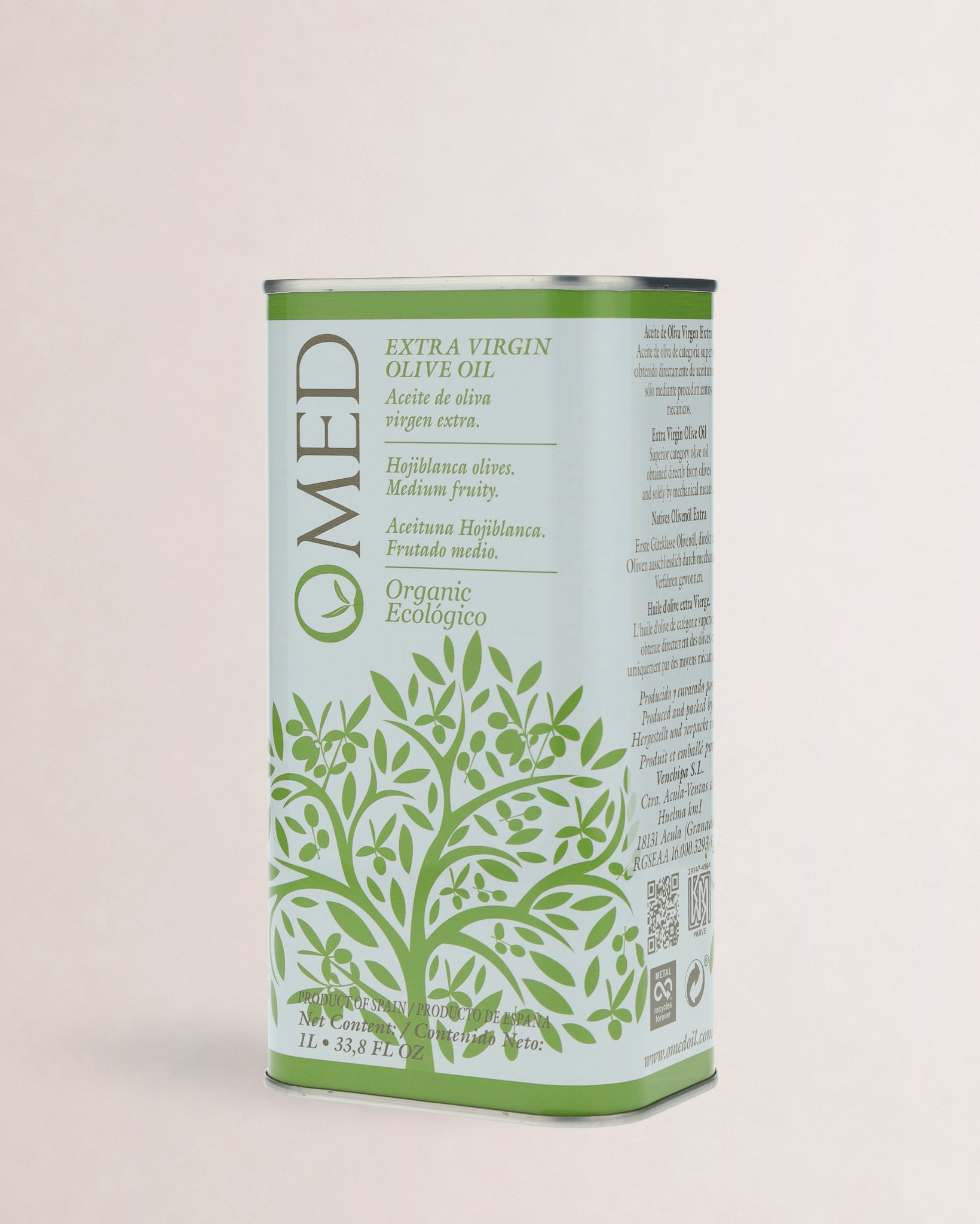 Omed Hojiblanca Orgánico Lata 1L