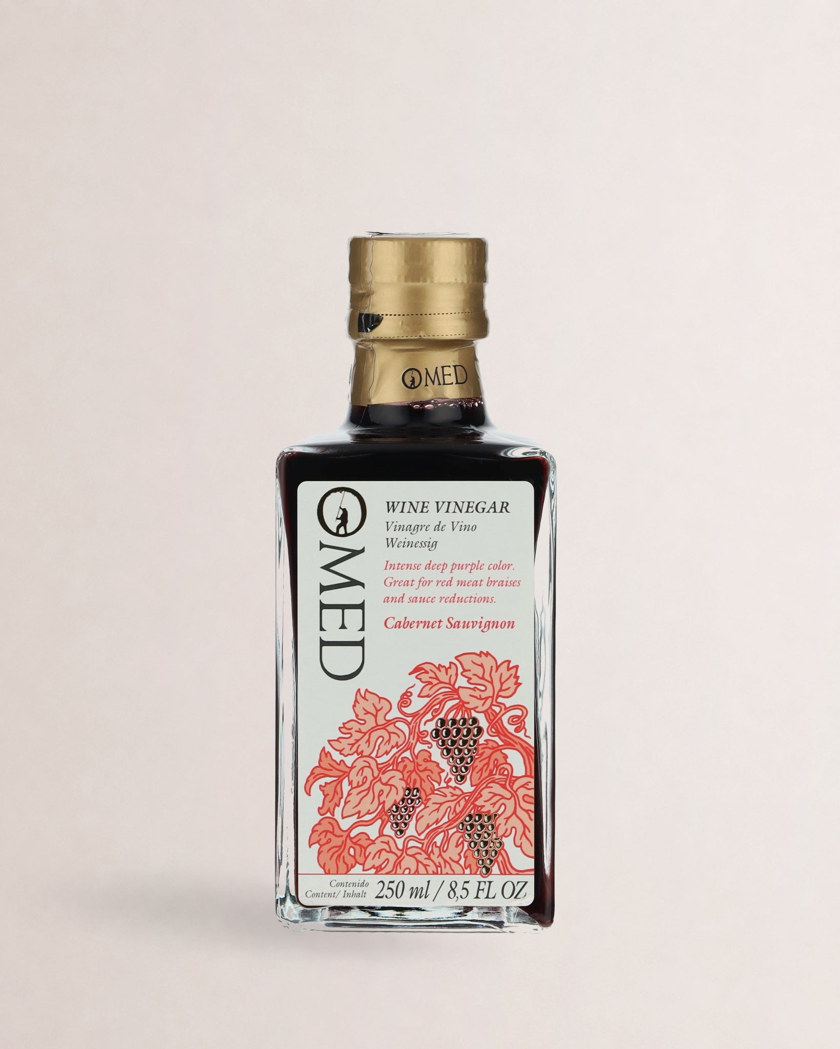 botella vinagre de vino omed