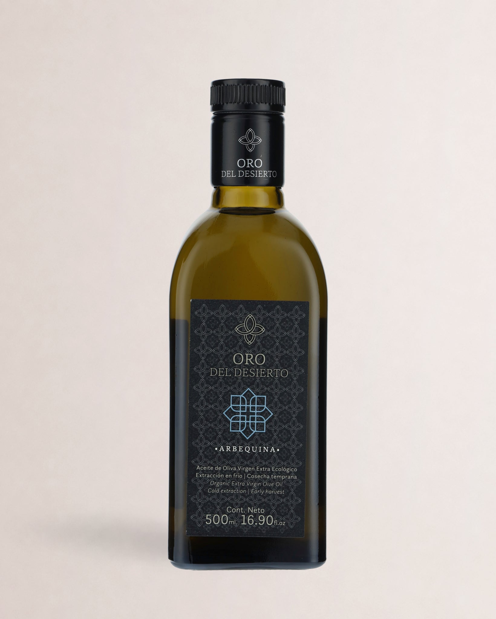 botella oro del desierto arbequina
