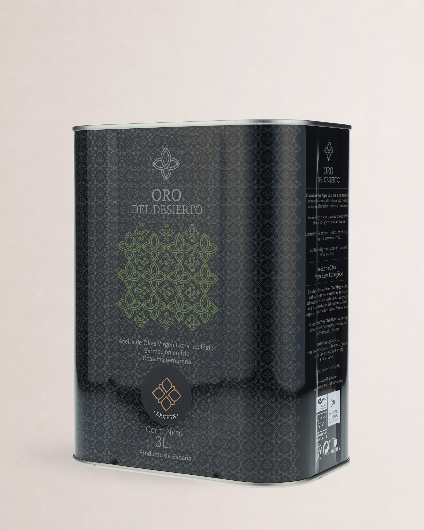 lata aceite oro del desierto lechin