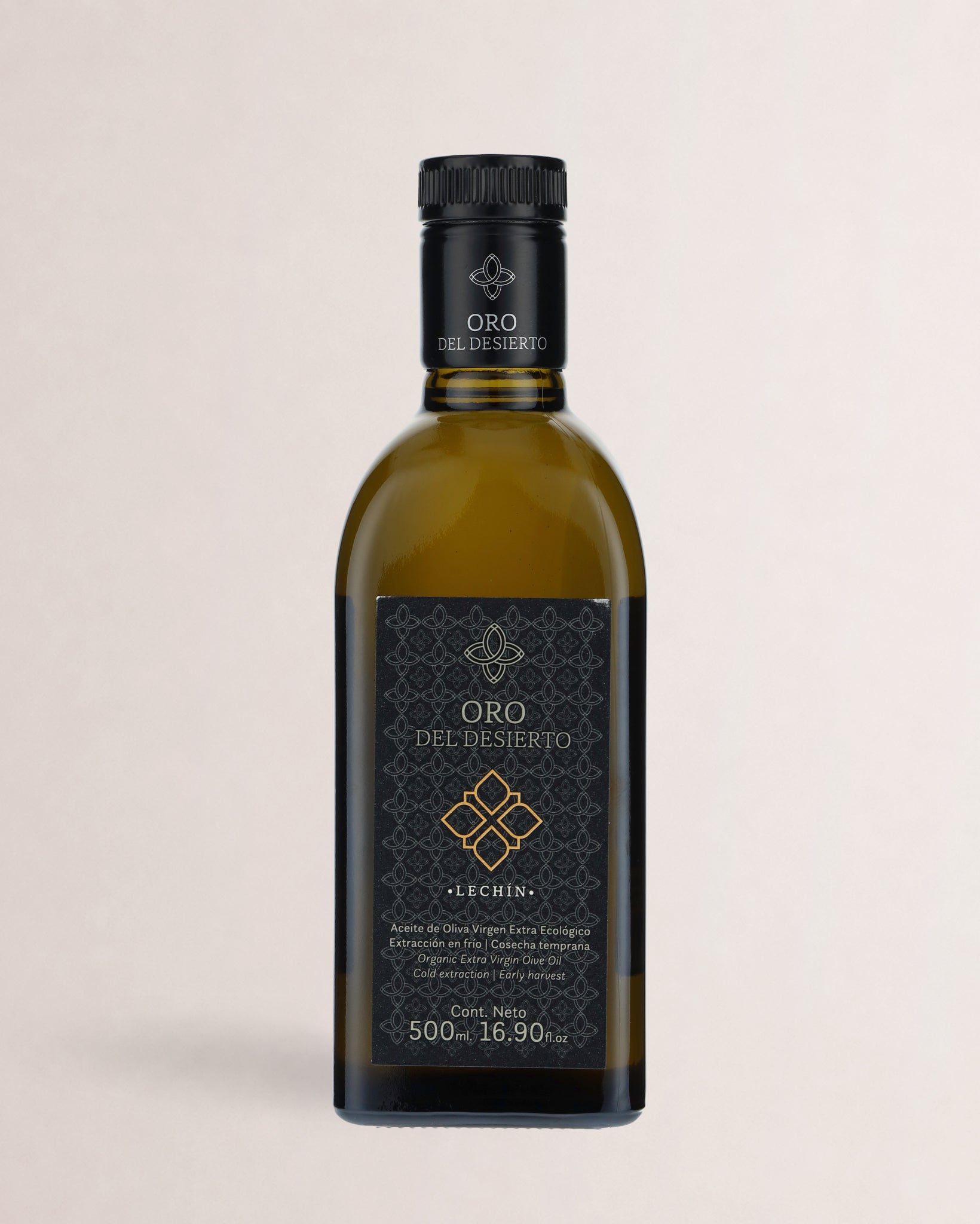 botella aceite oro del desierto lechin