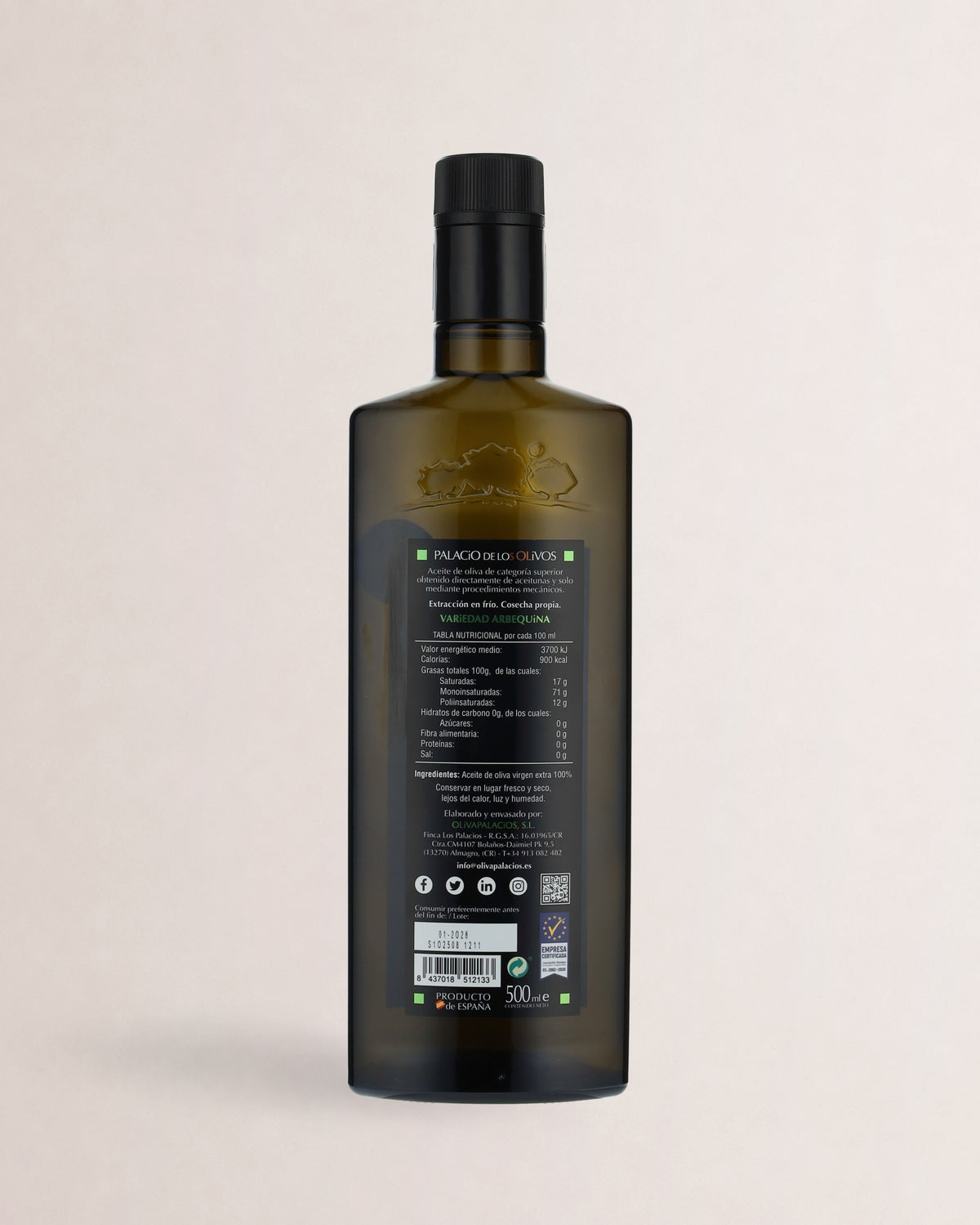 aceite palacio de los olivos arbequina