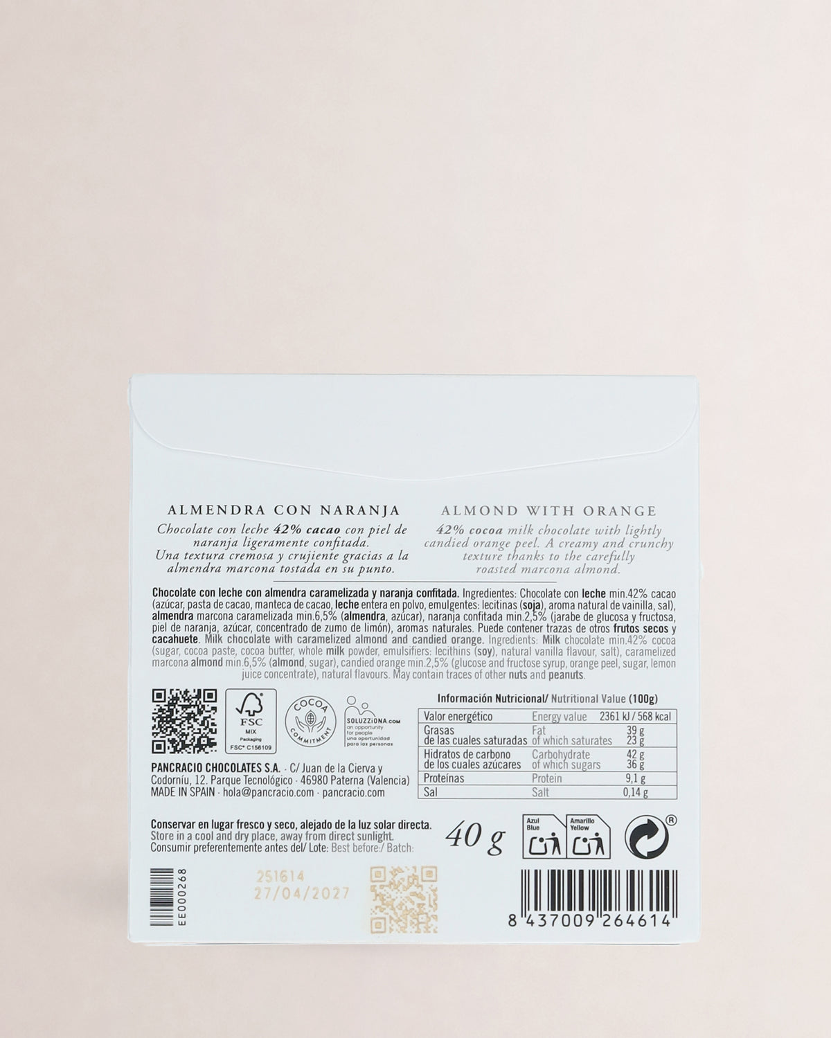 tableta chocolate pancracio
