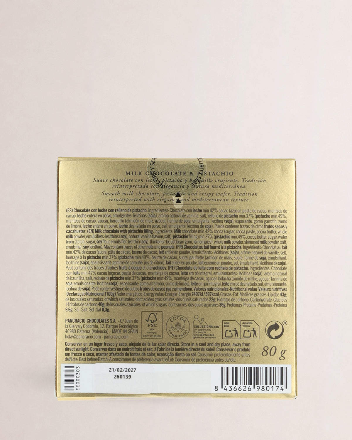 tableta chocolate pancracio