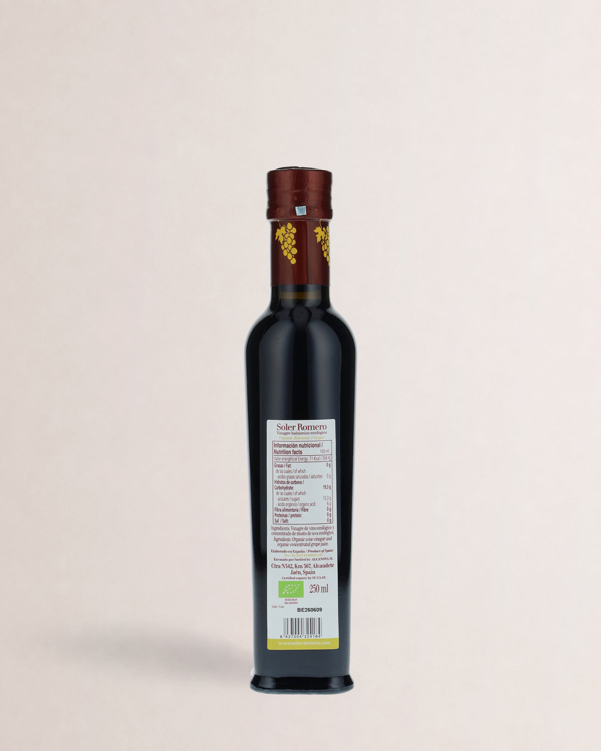Soler Romero Vinagre Balsámico Ecológico 250 ml