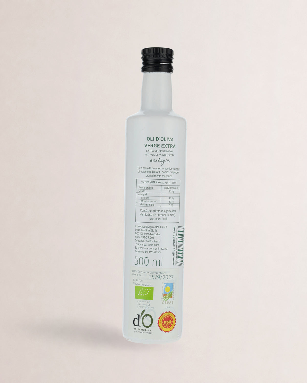 aceite solivellas botella