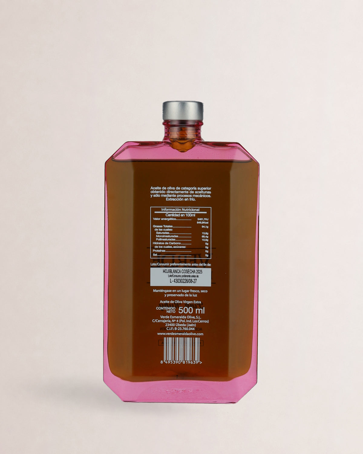 aceite verde esmeralda pink rubi