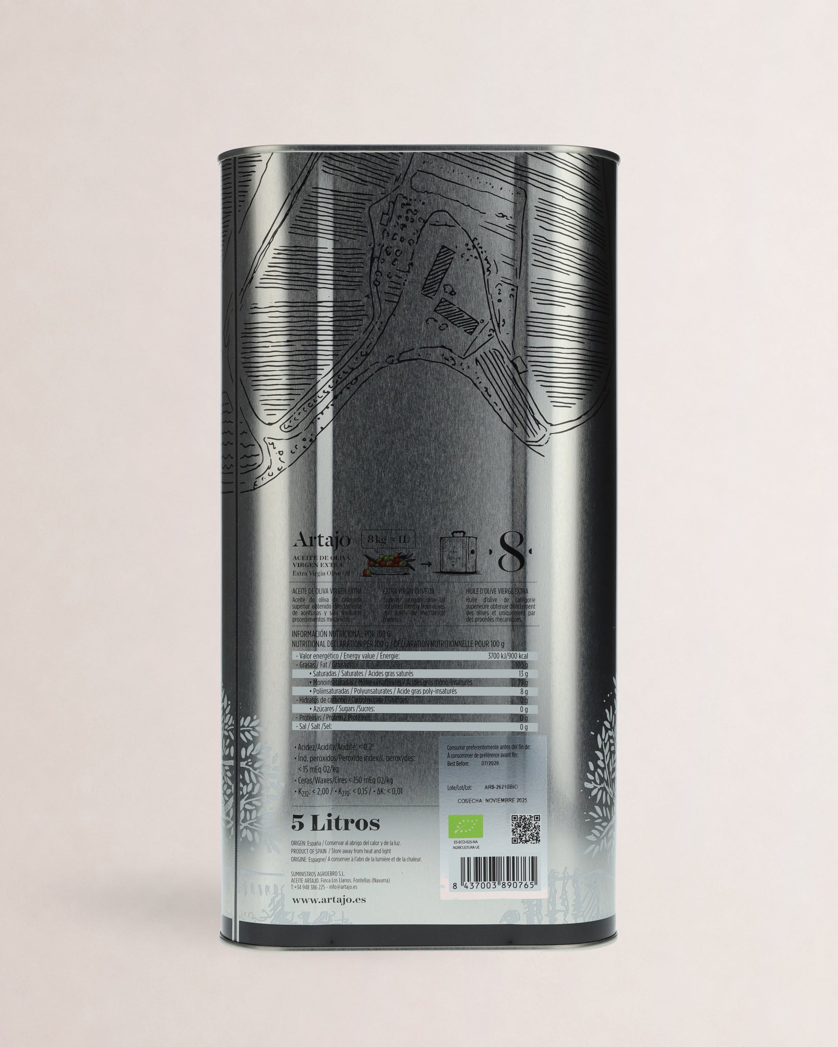 informacion nutricional aceite artajo 8