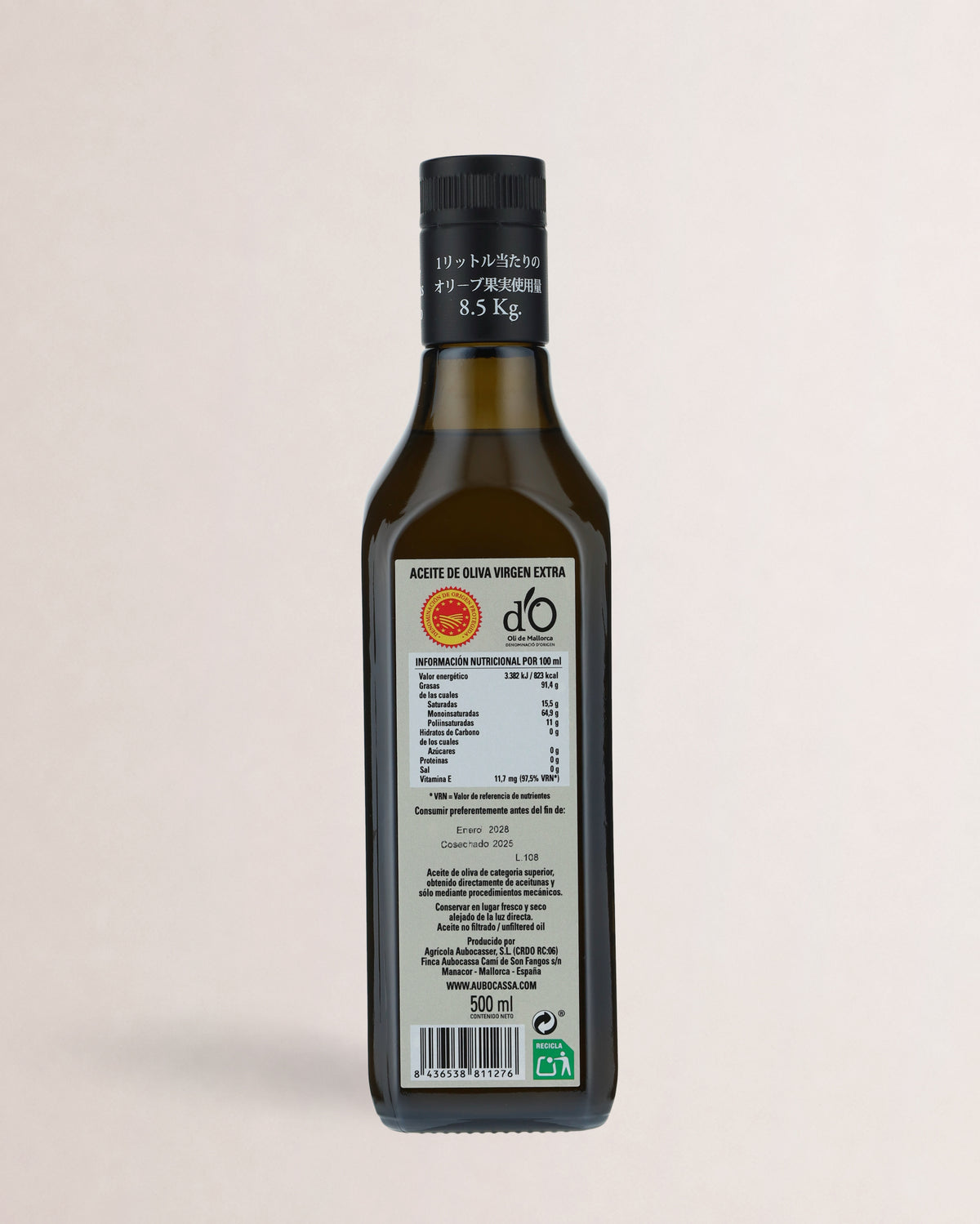 botella aceite aubocassa