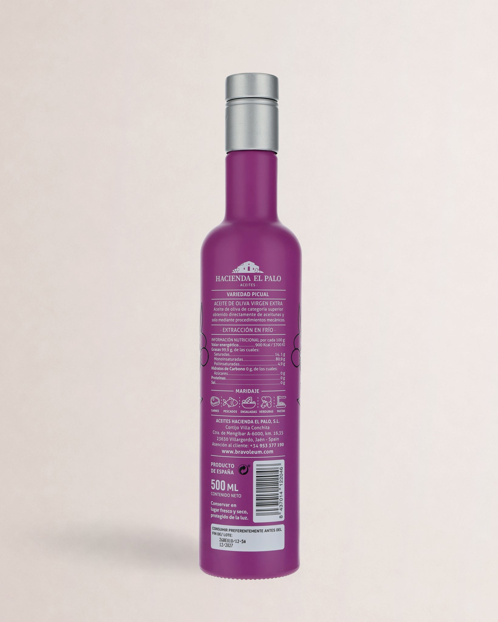 etiqueta aceite bravoleum picual