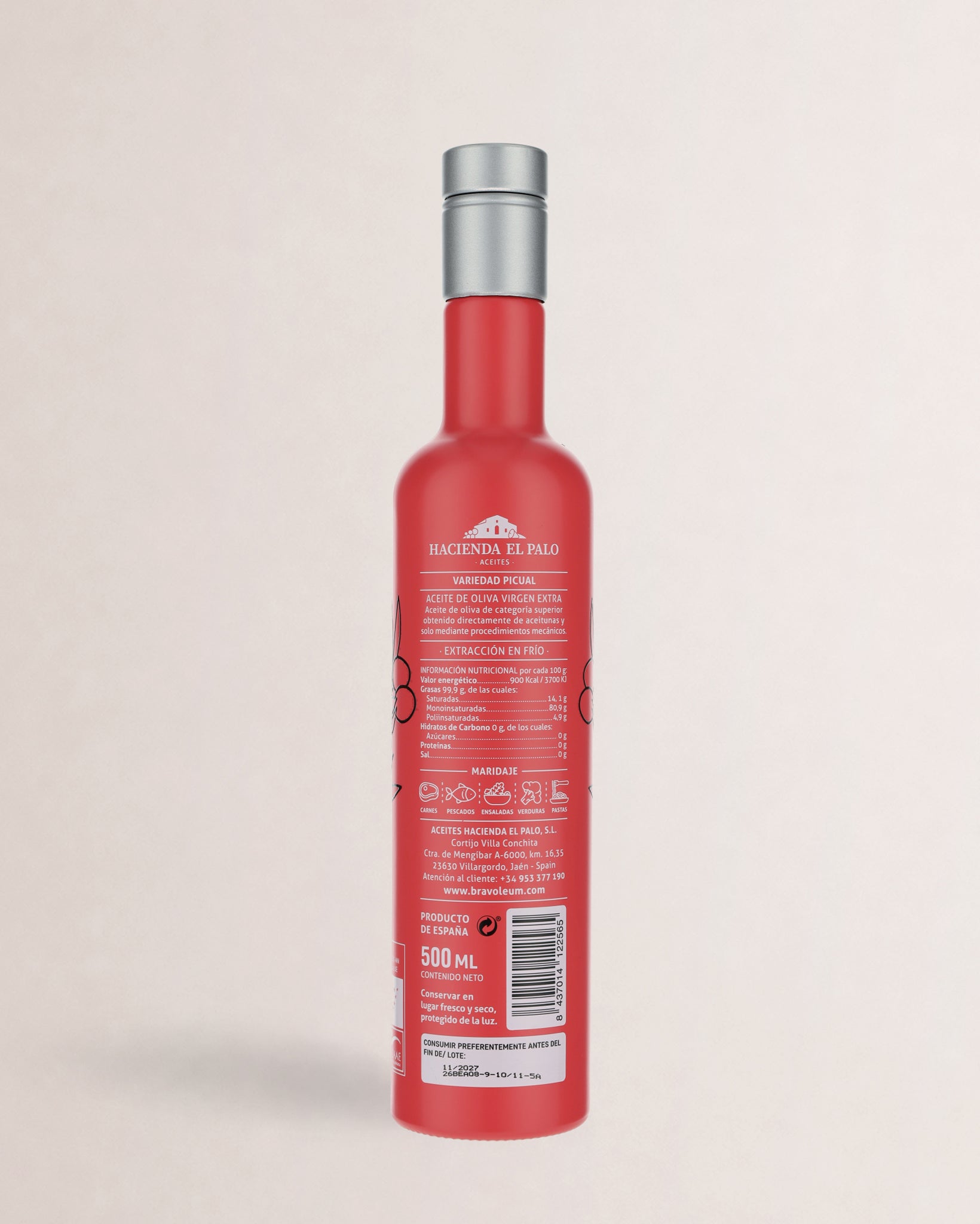 etiqueta bravoleum picual ecologico