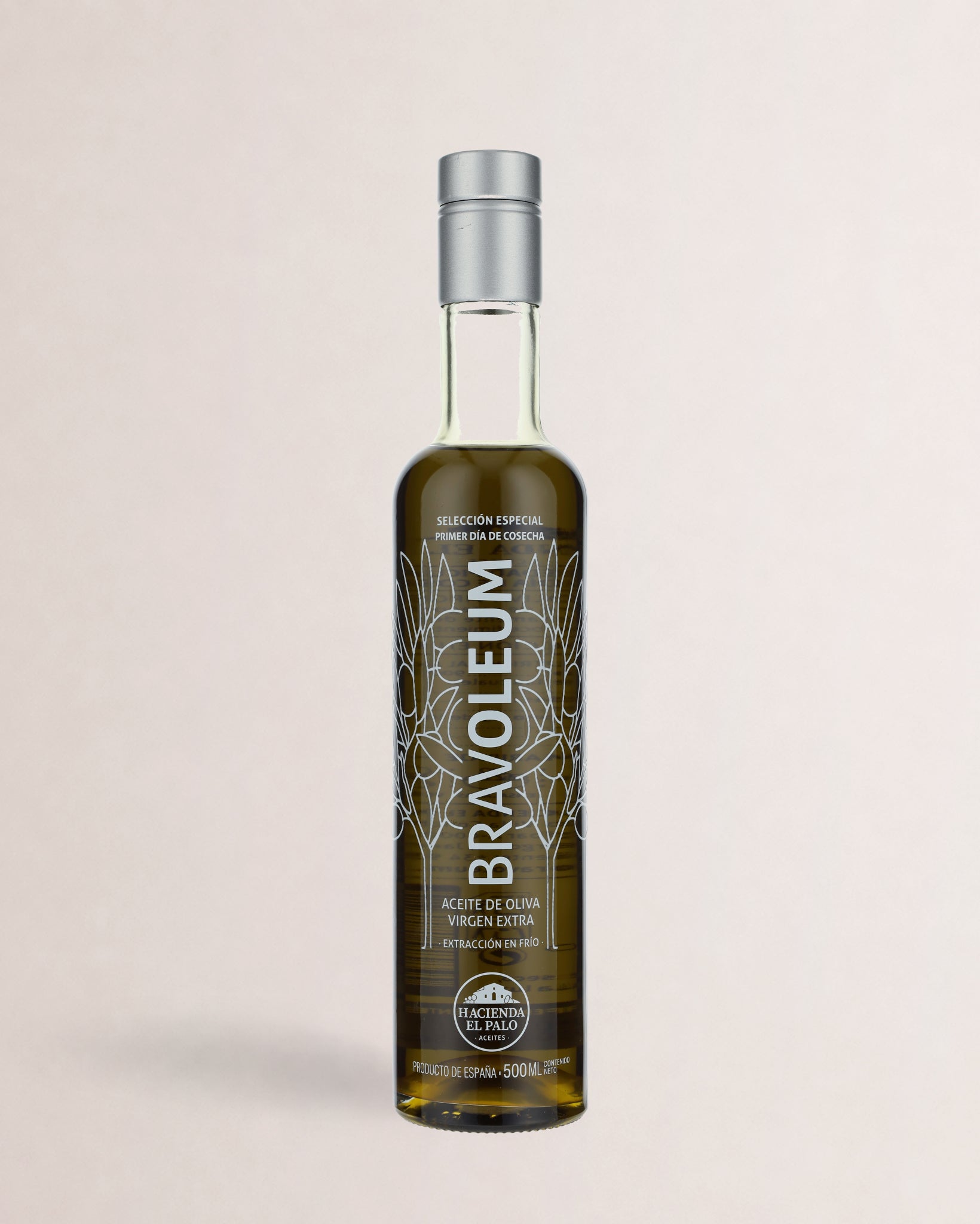 botella aceite bravoleum picual primer dia de cosecha