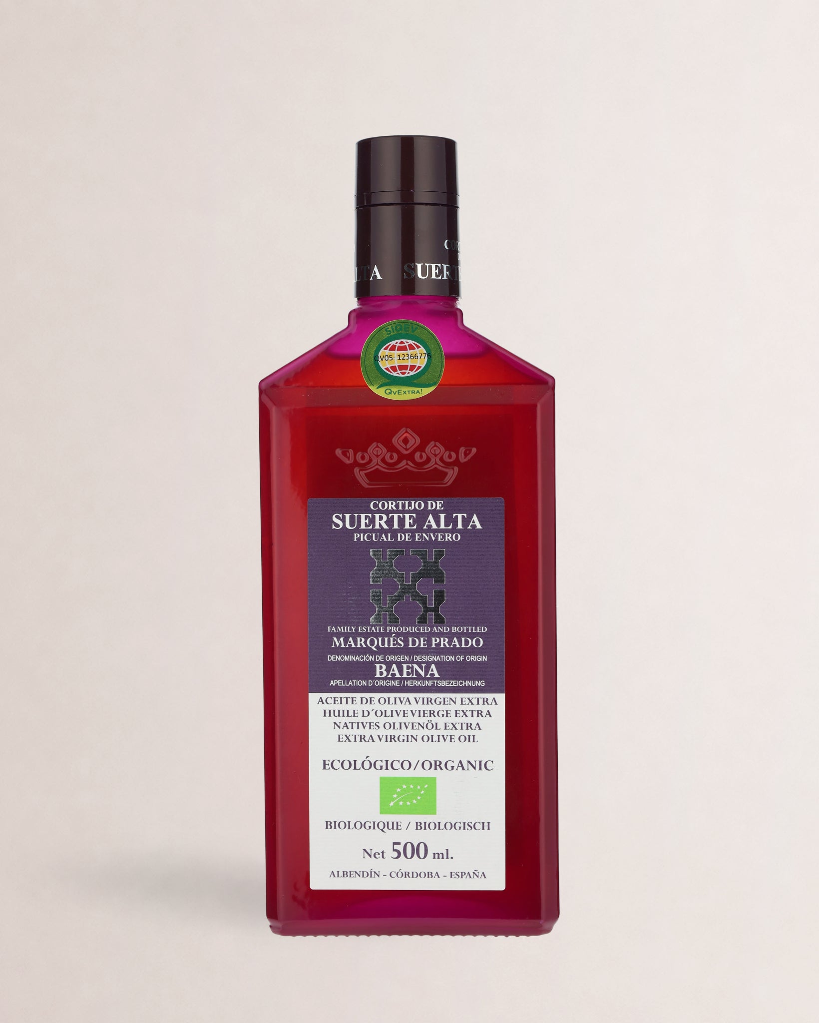 botella aceite cortijo de suerte alta picual