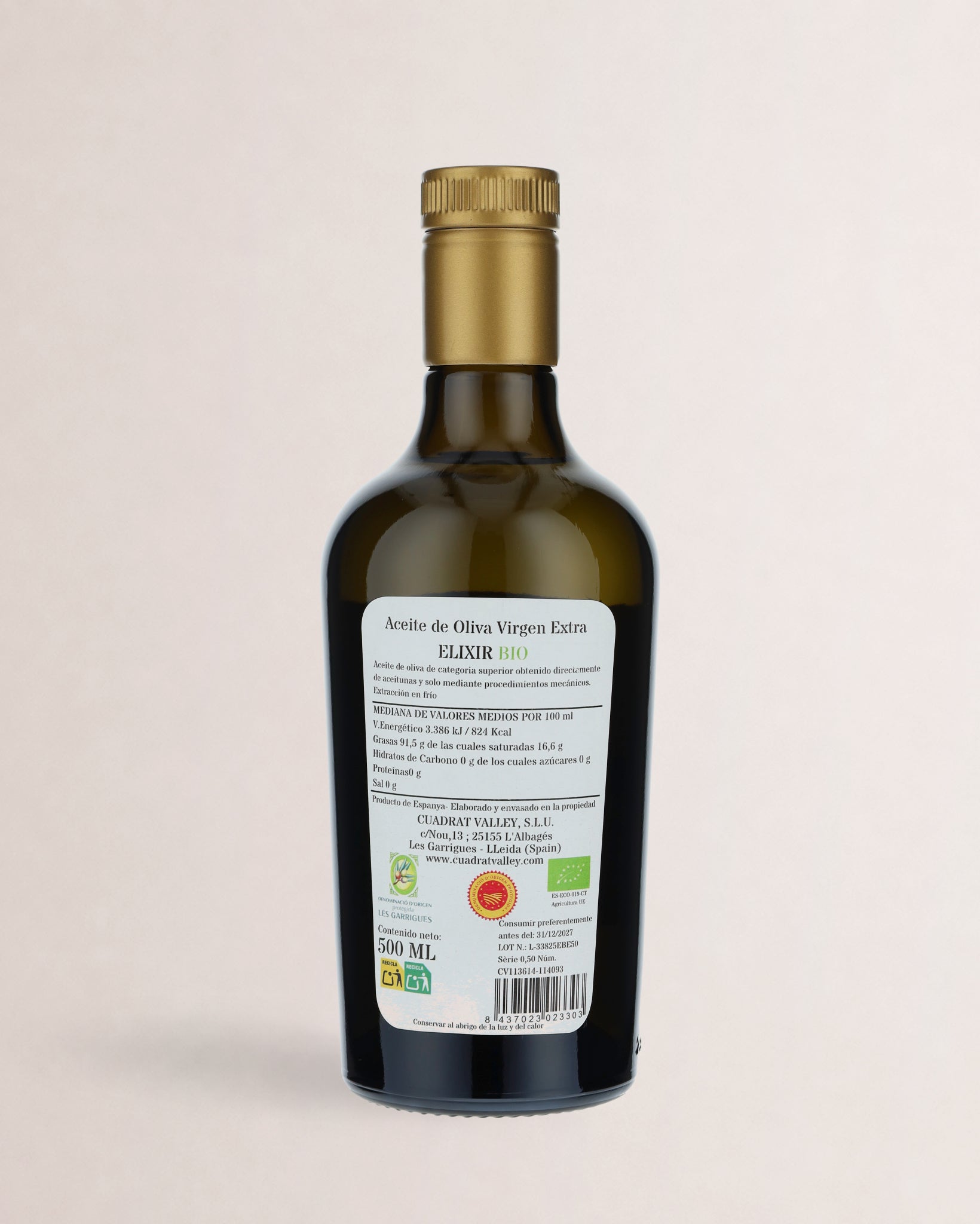 etiqueta cuadrat valley elixir bio