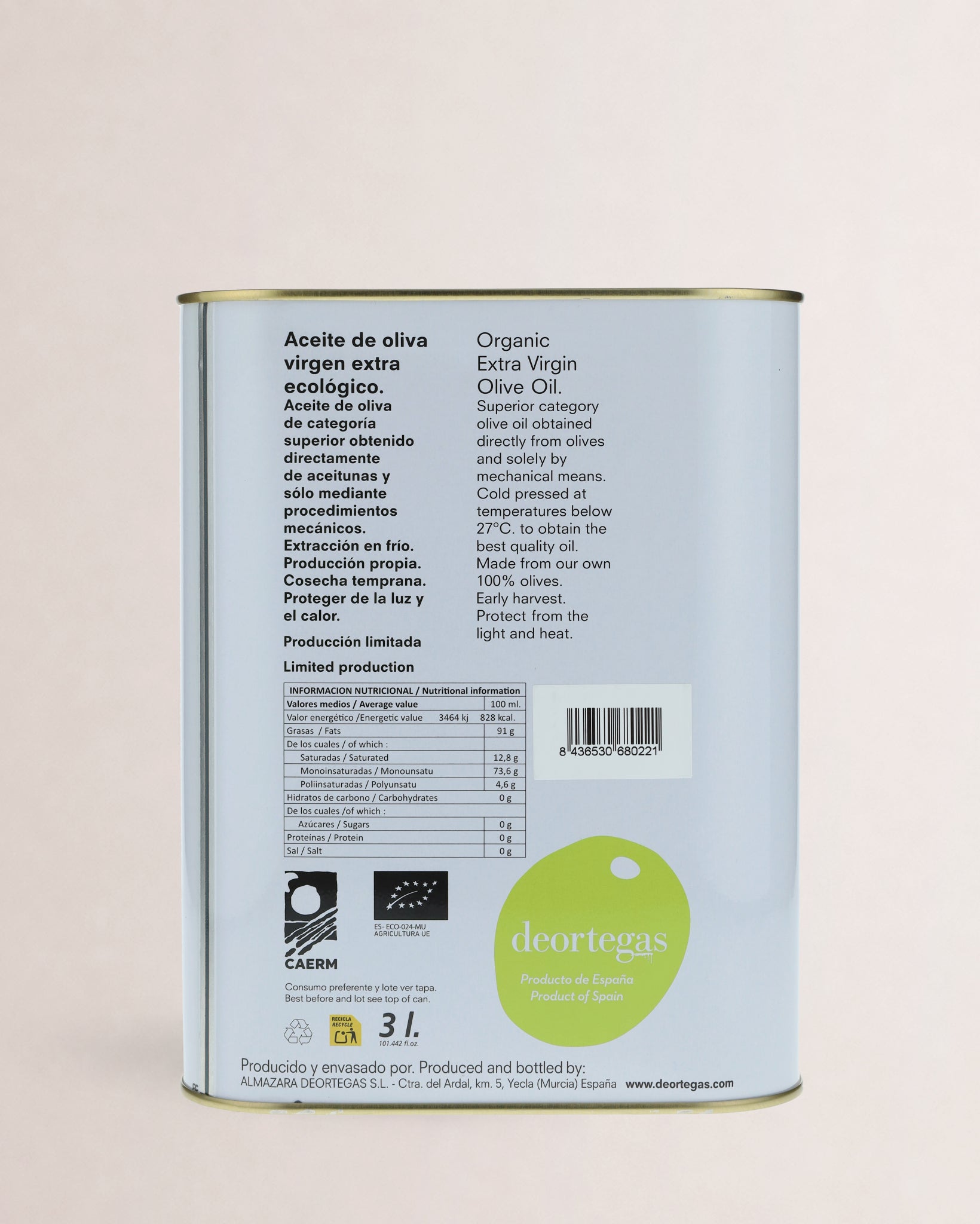 Deortegas Cornicabra Lata 3L