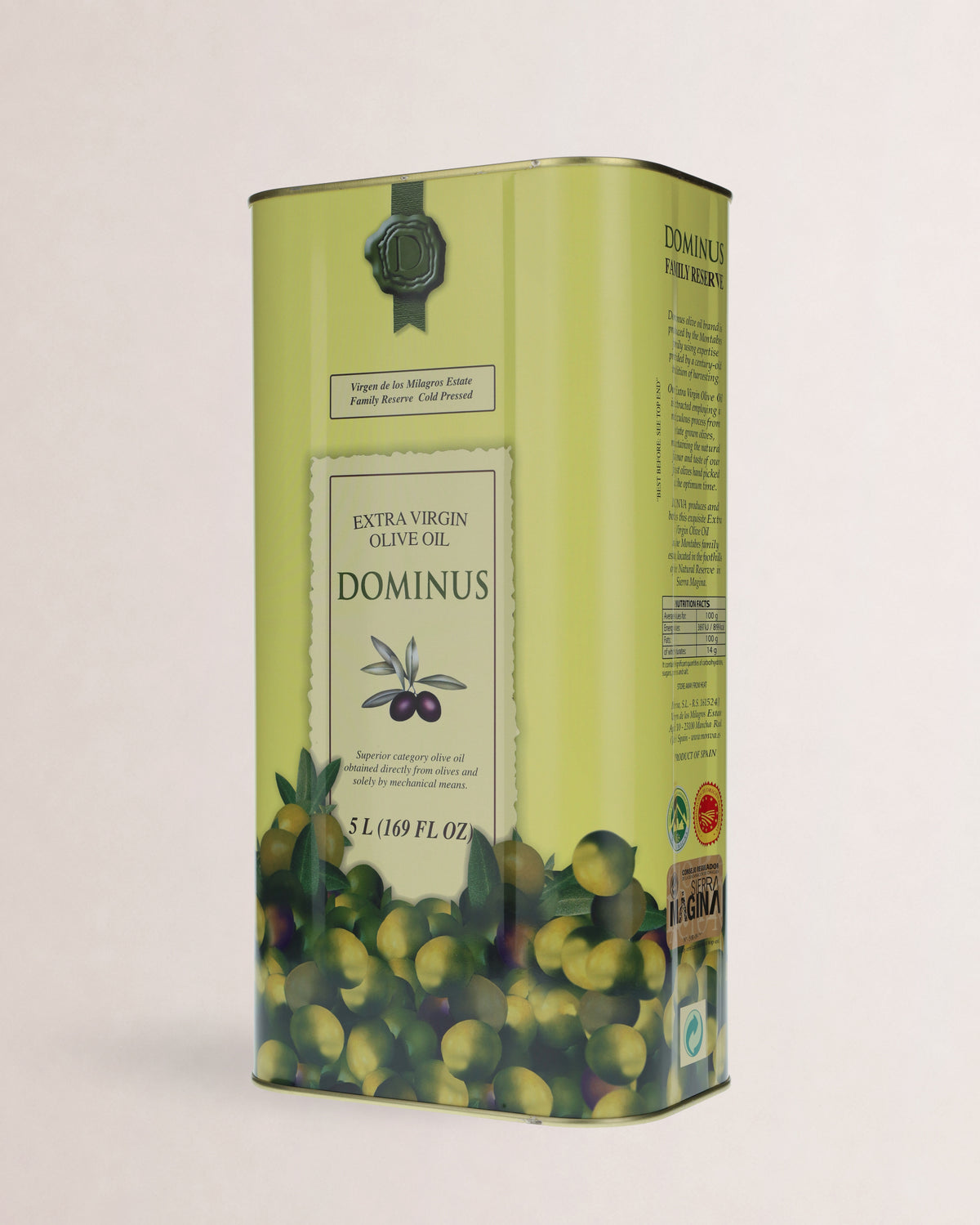 aceite dominus en lata
