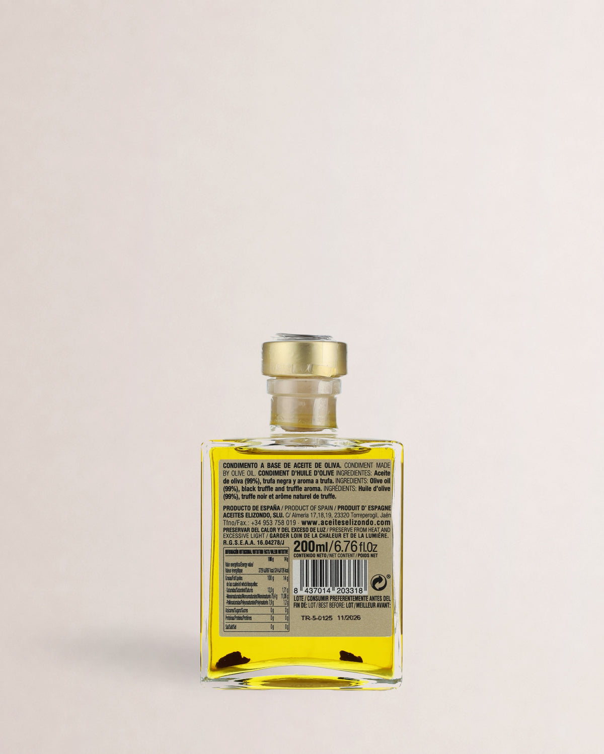 aceite elizondo con trufa