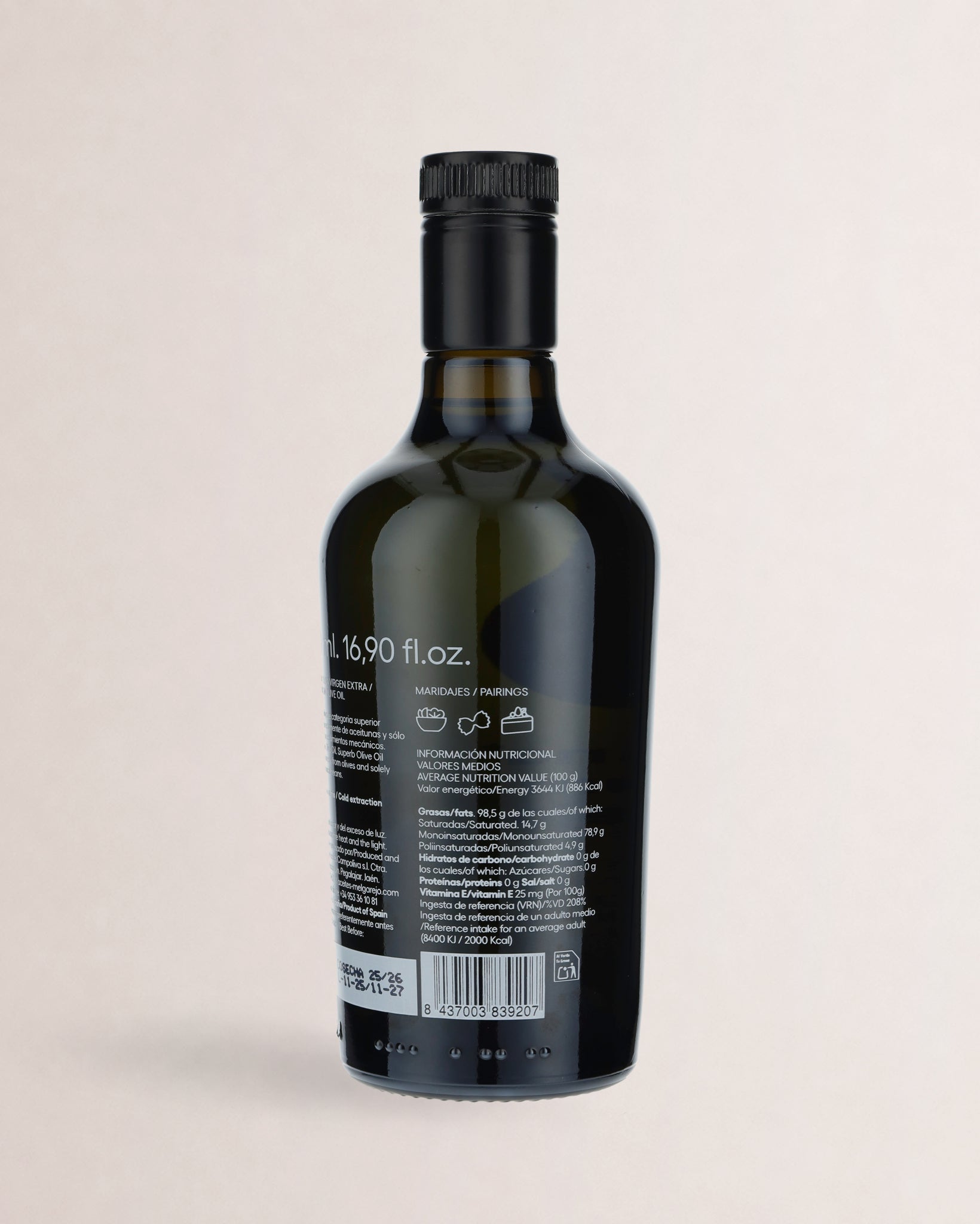 etiqueta melgarejo premium arbequina