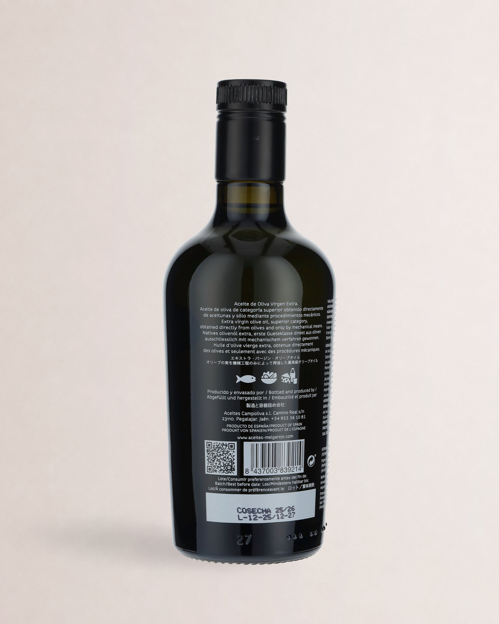 etiqueta melgarejo premium composicion
