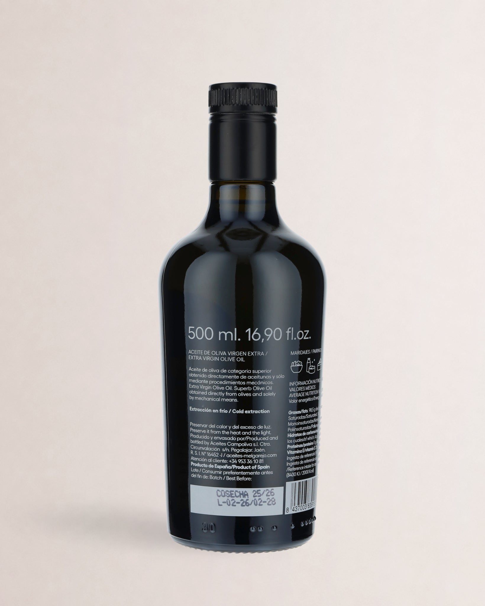 etiqueta melgarejo premium picual