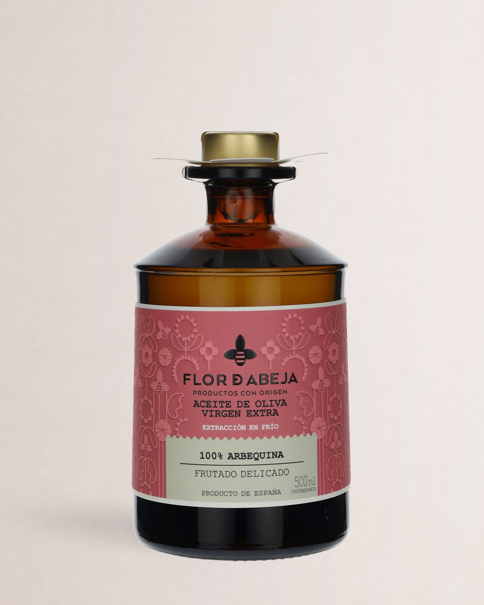 botella aceite flor de abeja arbequina