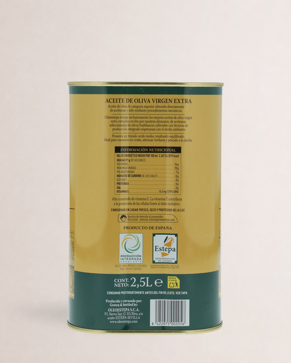 Oleoestepa Hojiblanca Lata 2,5L