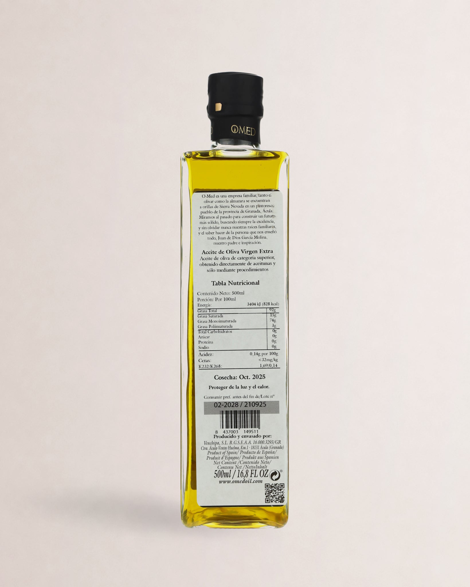 etiqueta aceite omed uv picual