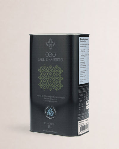 lata aceite oro del desierto arbequina