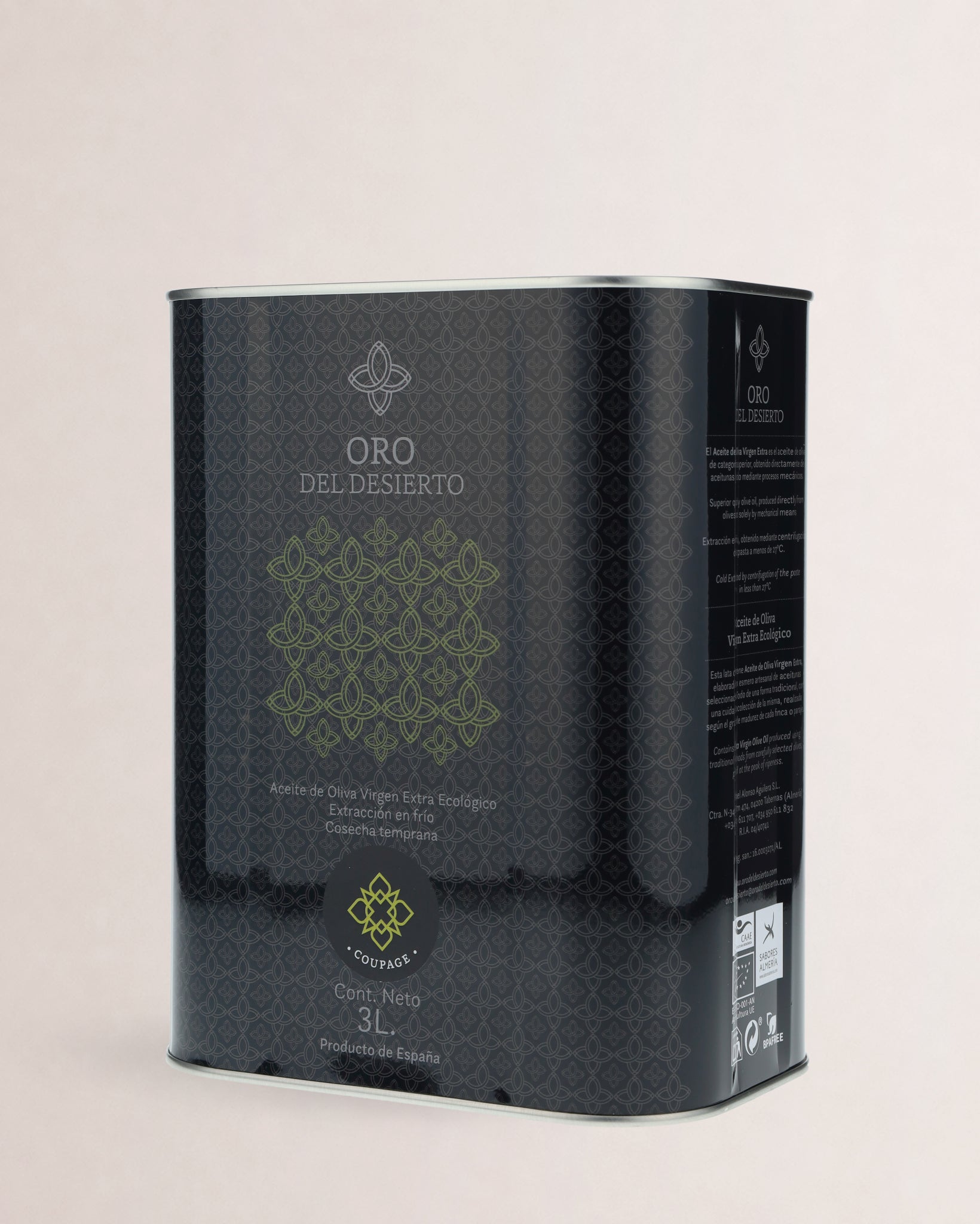lata aceite oro del desierto coupage