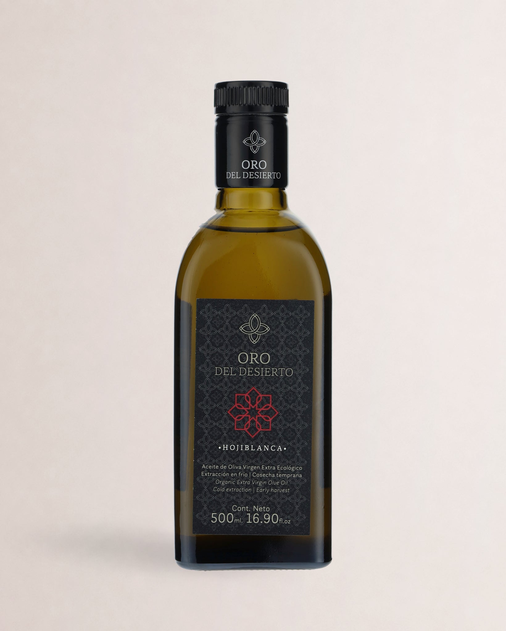 botella aceite oro del desierto hojiblanca
