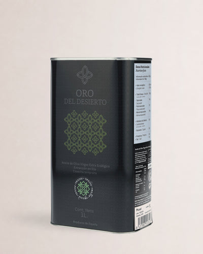 lata aceite oro del desierto picual