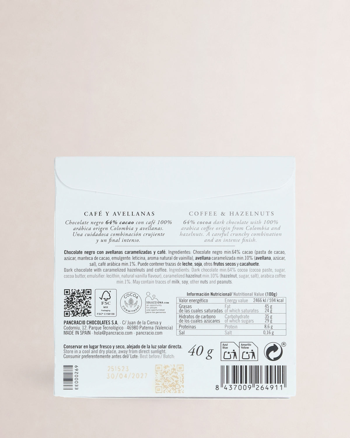 tableta chocolate pancracio