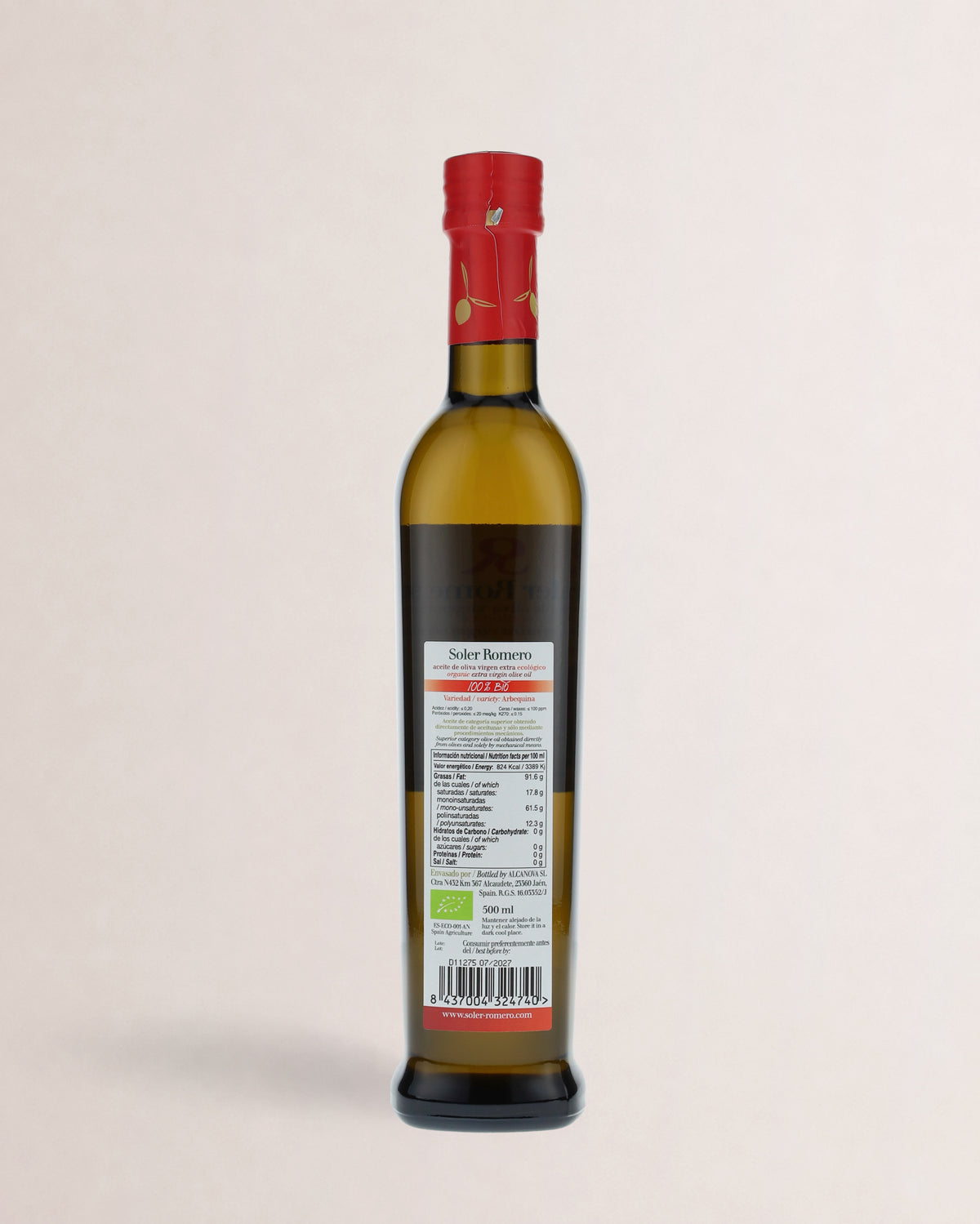 Soler Romero Arbequina Ecológico 500ml