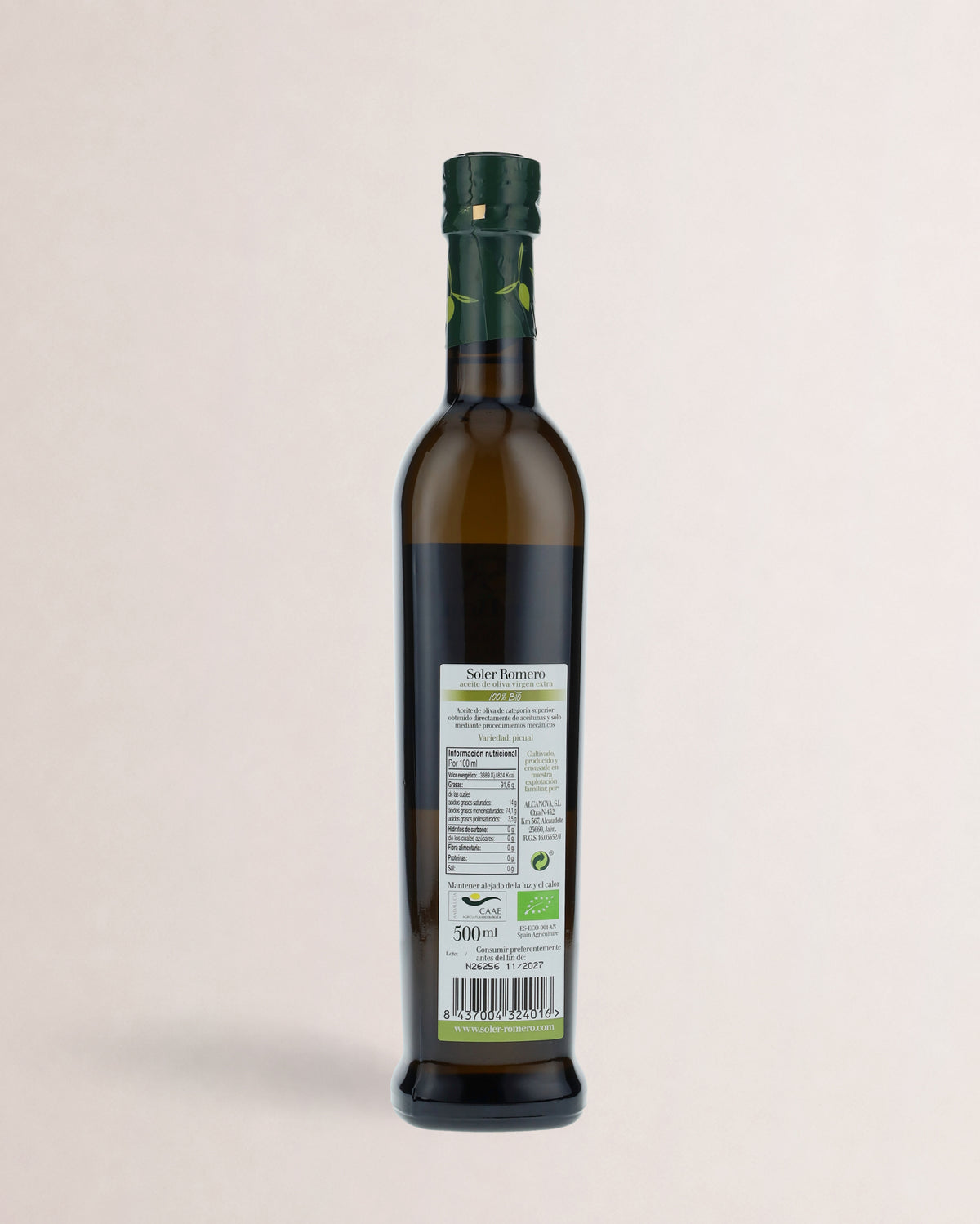 Soler Romero Picual Ecológico 500ml